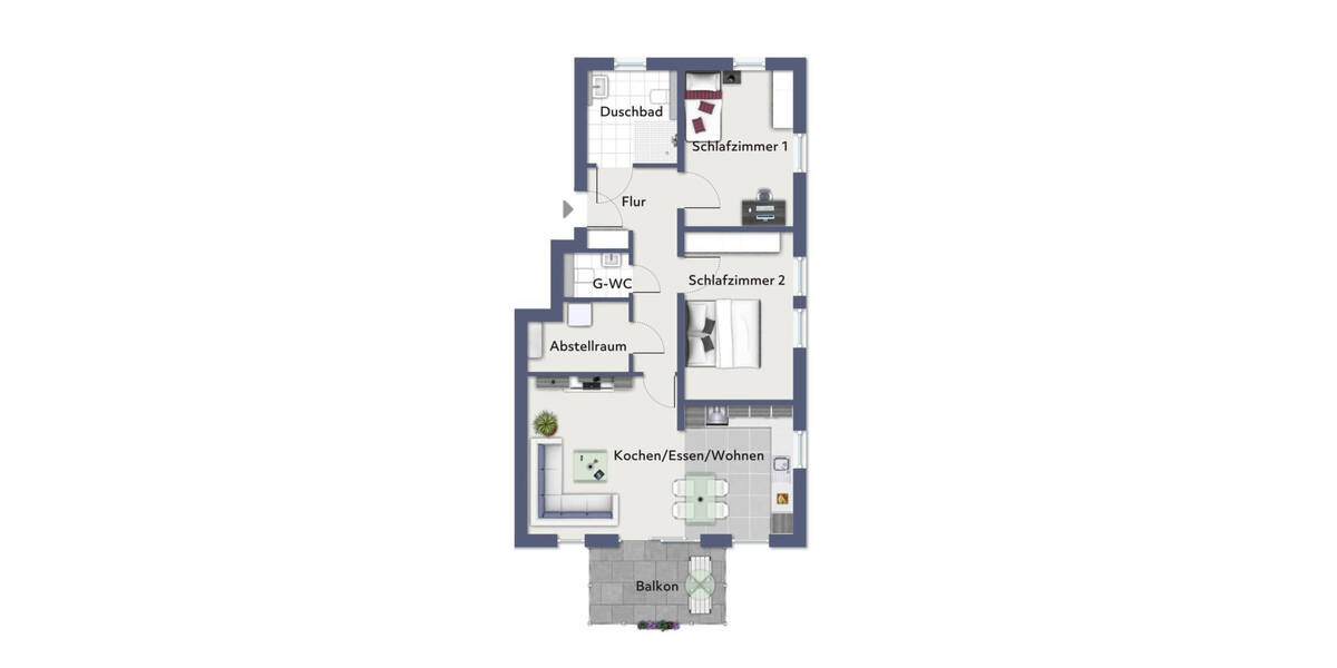 Etagenwohnung Münster Mecklenbeck - 3 Zimmer, 82 m&sup2;, 483.000&euro; | Angebot:26244661