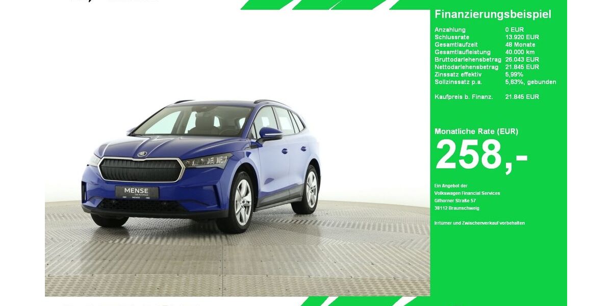Skoda Enyaq 21.580 km 21.845 &euro; Oelde (Stromberg) 59302