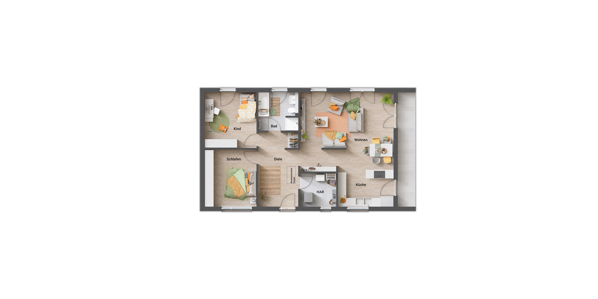 Bungalow Münster Hiltrup - 3 Zimmer, 102 m&sup2;, 785.826&euro; | Angebot:26053260