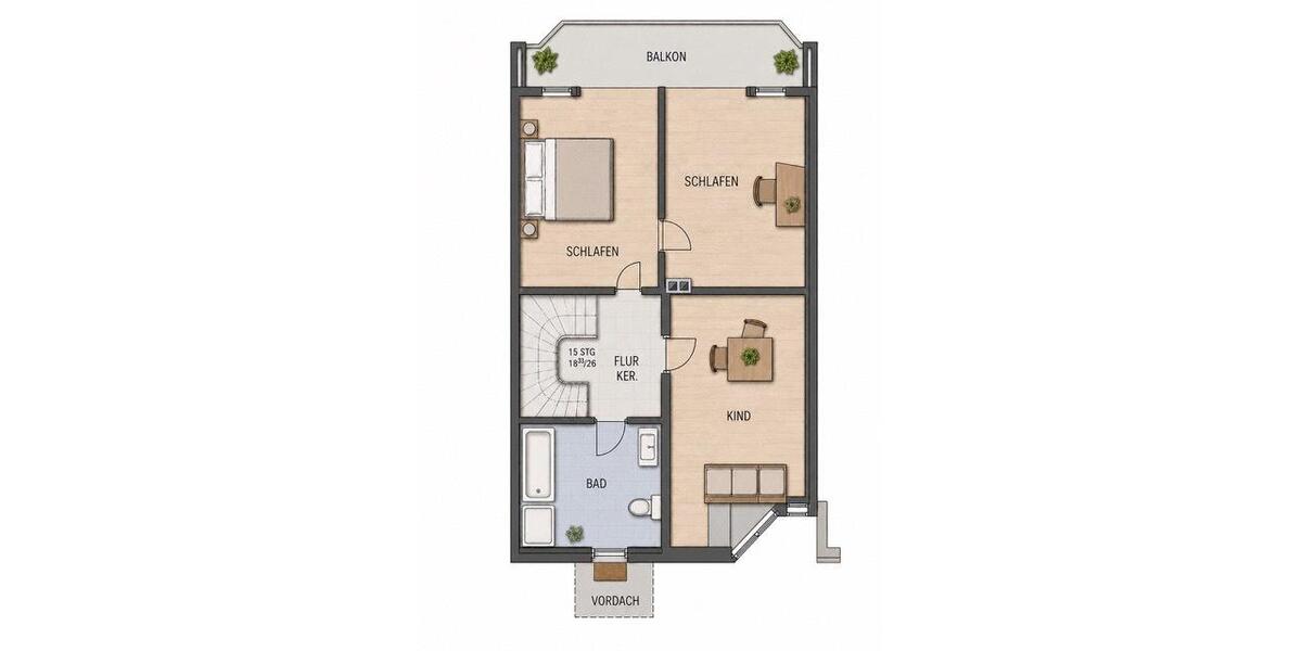 Reihenhaus Münster Berg Fidel - 6 Zimmer, 167 m&sup2;, 690.000&euro; | Angebot:27083241