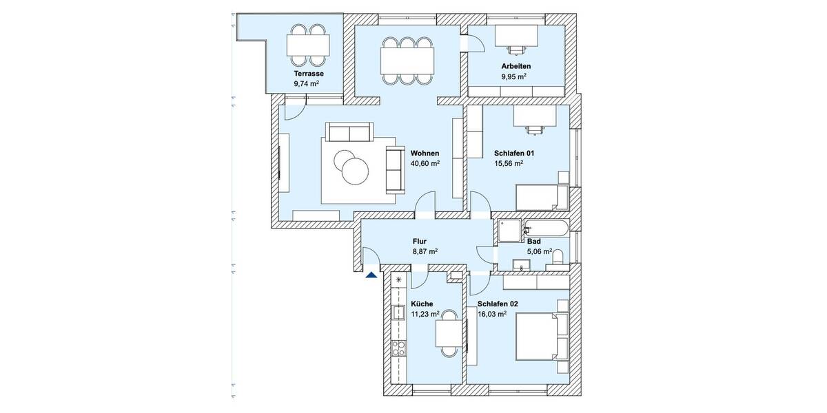 Etagenwohnung Kamen Kamen-Mitte - 4 Zimmer, 112 m&sup2;, 1.250&euro; | Angebot:26257727