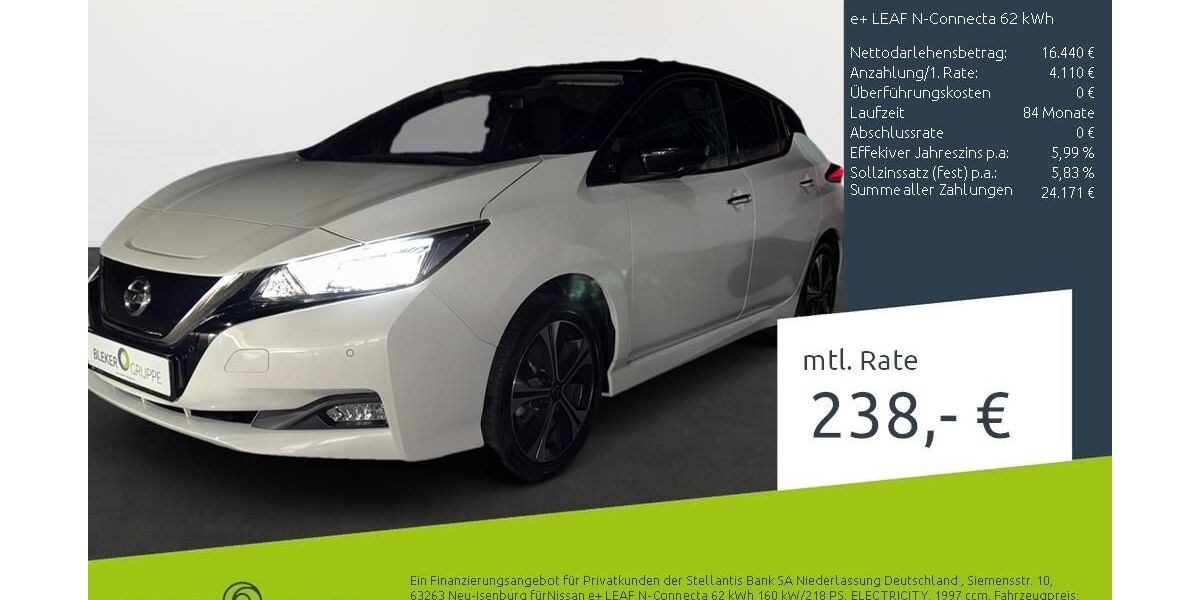 Nissan Leaf 39.449 km 20.550 &euro; Münster - Amelsbüren 48163