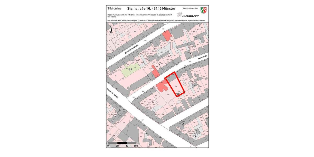 Etagenwohnung Münster Mitte-Nordost - 1 Zimmer, 20 m&sup2;, 140.000&euro; | Angebot:26803625