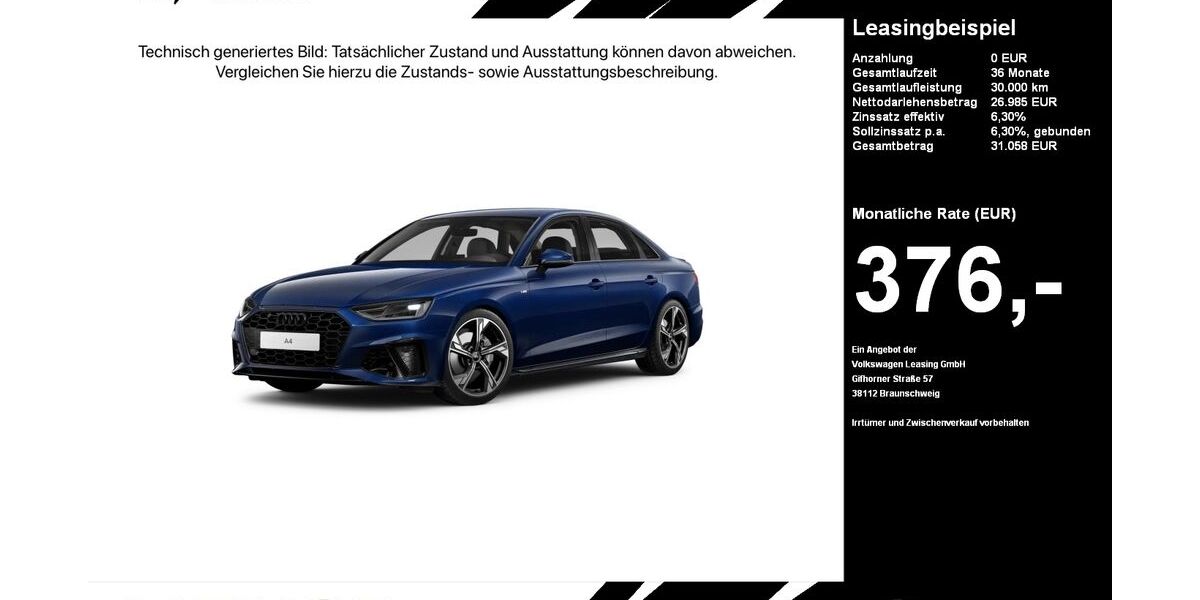 Audi A4 58.651 km 26.985 &euro; Oelde (Stromberg) 59302