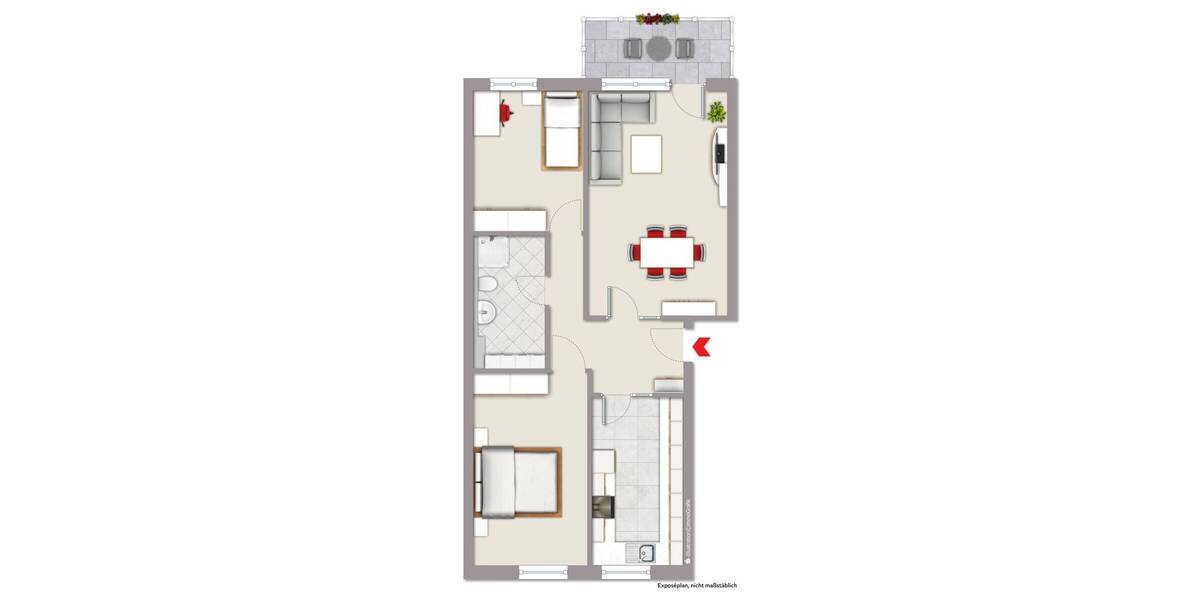 Etagenwohnung Münster / Mecklenbeck Mecklenbeck - 3 Zimmer, 78 m&sup2;, 362.000&euro; | Angebot:26161816