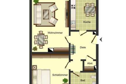 Wohnung Bergkamen Overberge - 2.5 Zimmer, 65 m&sup2;, 359&euro; | Angebot:25233915