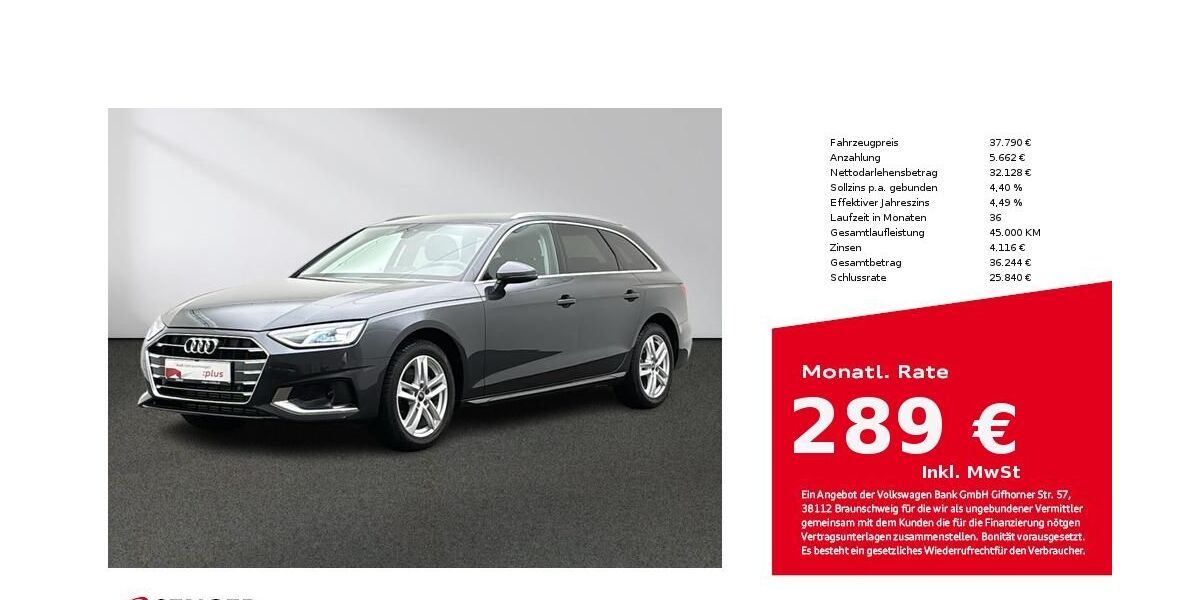 Audi A4 1.111 km 37.790 &euro; Münster 48153