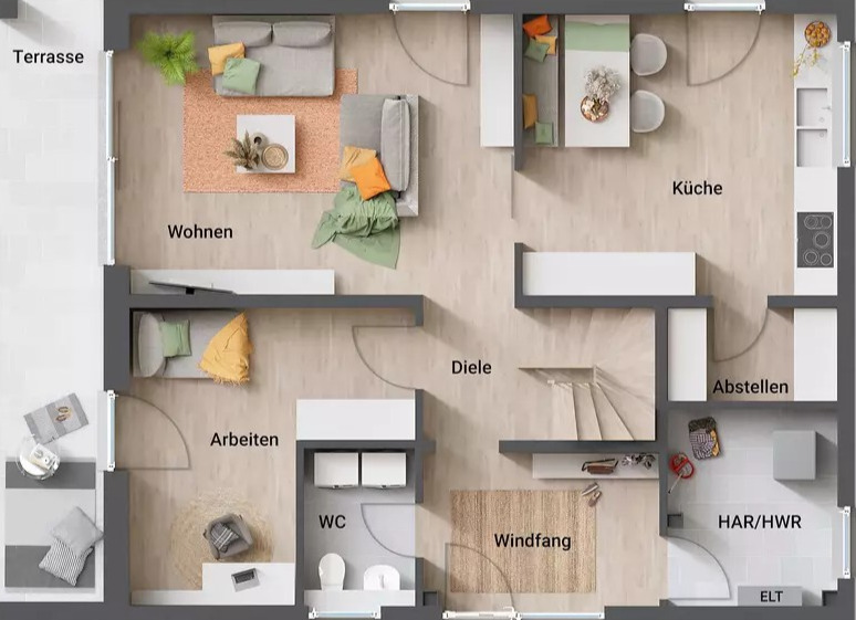 Mehrfamilienhaus, Wohnhaus Bergkamen Mitte - 5 Zimmer, 152 m&sup2;, 396.000&euro; | Angebot:25681233