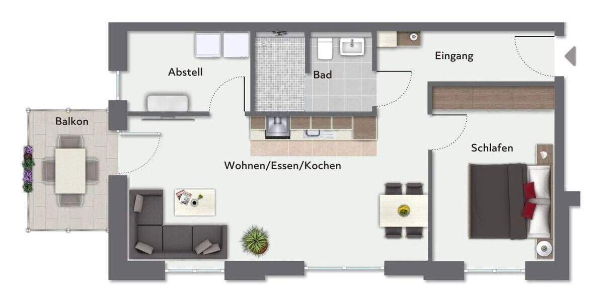 Etagenwohnung Münster Mauritz - 2 Zimmer, 62 m&sup2;, 463.000&euro; | Angebot:25736114