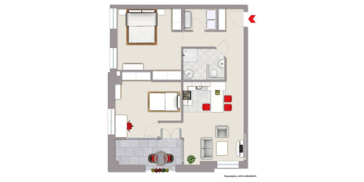 Etagenwohnung Münster Centrum - 3 Zimmer, 72 m&sup2;, 510.000&euro; | Angebot:26261489