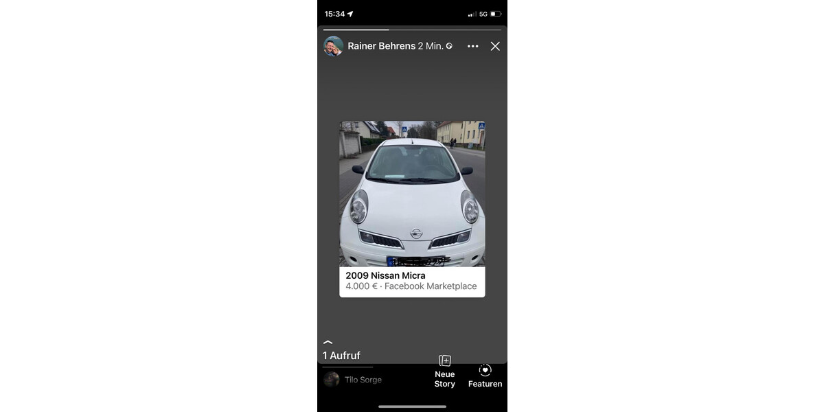 Nissan Micra 67.000 km 3.800 &euro; Munster 48143