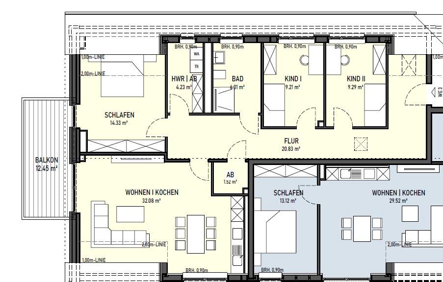 Dachgeschoßwohnung Warendorf - 4 Zimmer, 104 m&sup2;, 970&euro; | Angebot:26193499