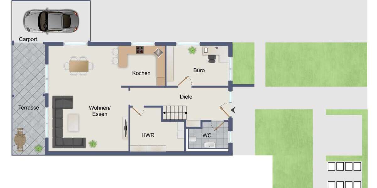 Nachhaltig, ökonomisch und luxuriös Wohnen - Doppelhaushälfte Ennigerloh | Angebot:24660034