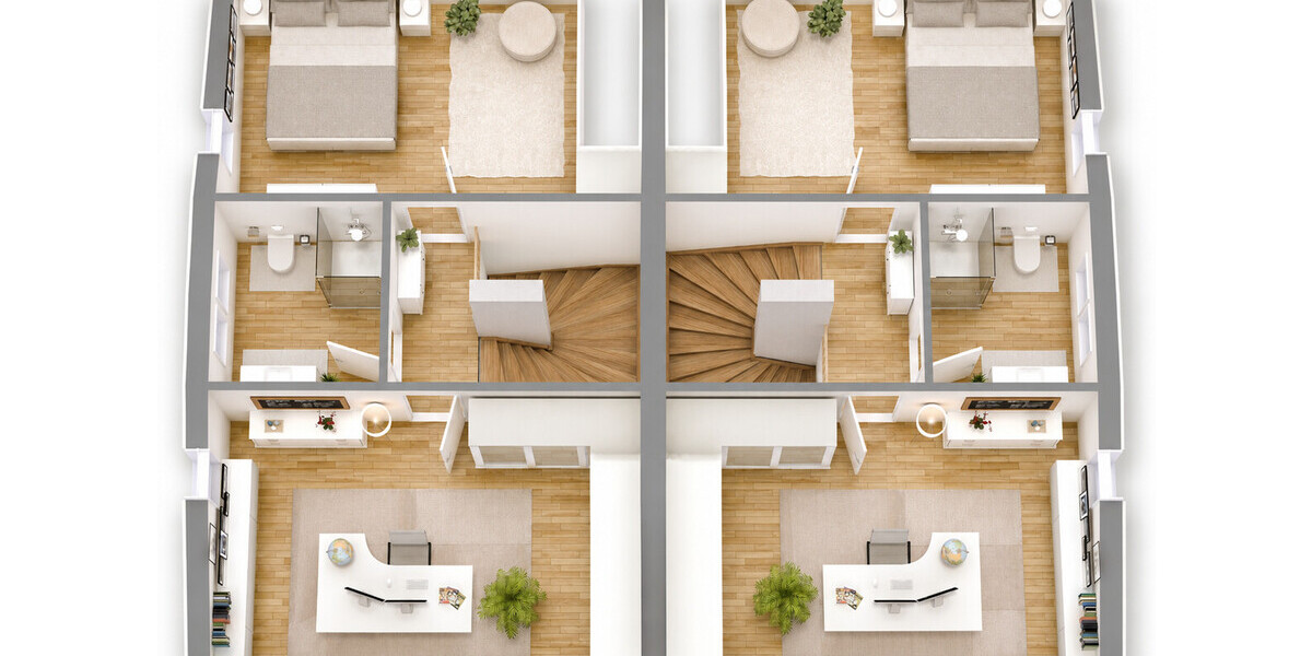 Stilvolle Neubau-Doppelhaushälften in Bestlage von St. Mauritz – Erstbezug mit Top-Ausstattung! - Doppelhaushälfte Münster / Ost Ost | Angebot:26876673