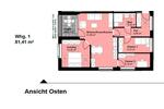 Etagenwohnung Münster Münster-Südost - 4 Zimmer, 70 m&sup2;, 784&euro; | Angebot:26492203