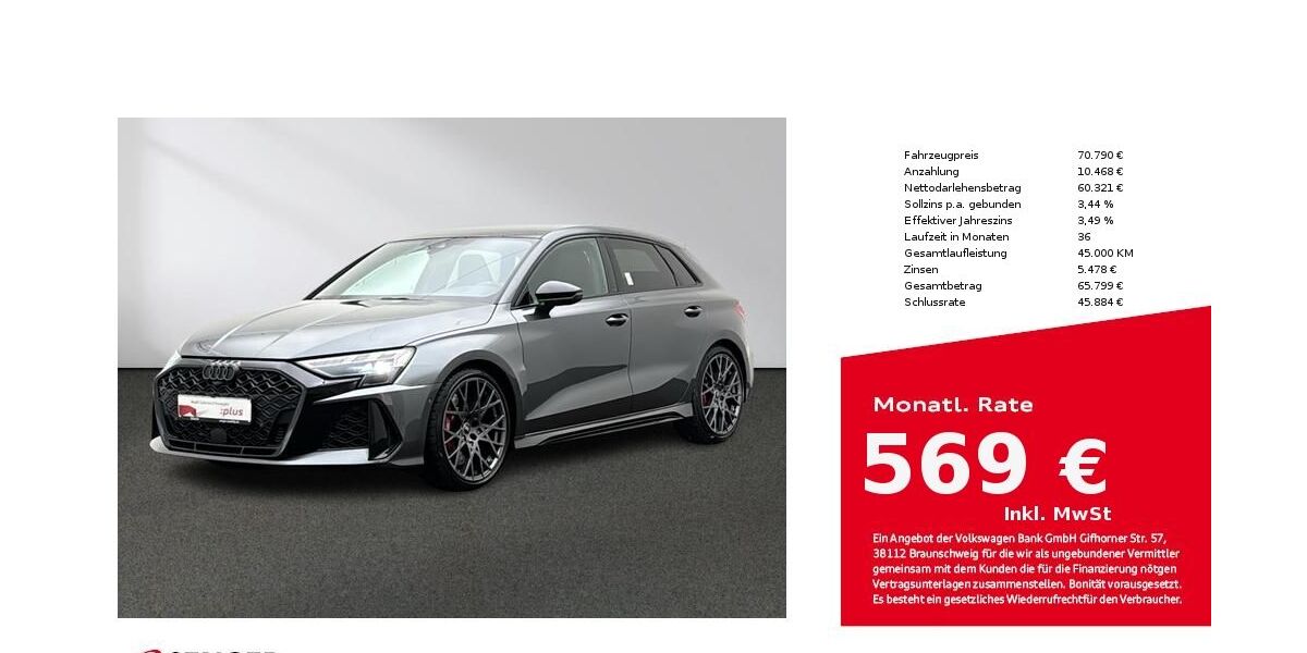 Audi RS3 9.055 km 70.790 &euro; Münster 48153