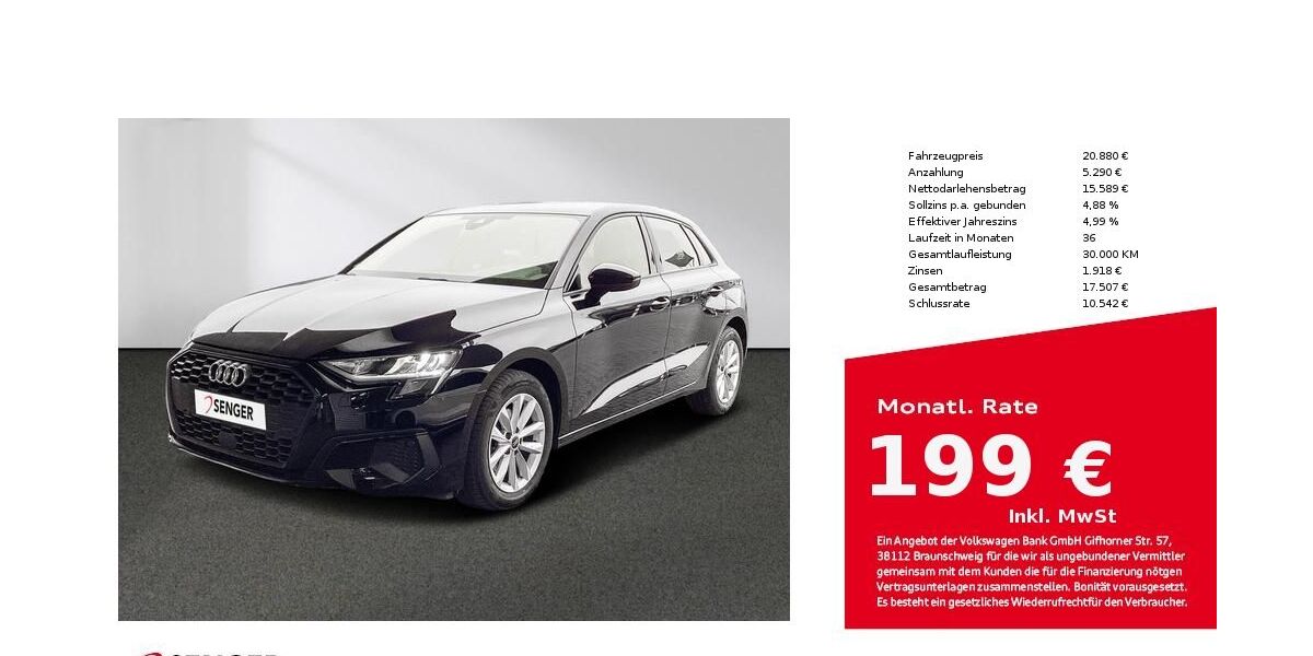 Audi A3 36.140 km 20.880 &euro; Münster 48153