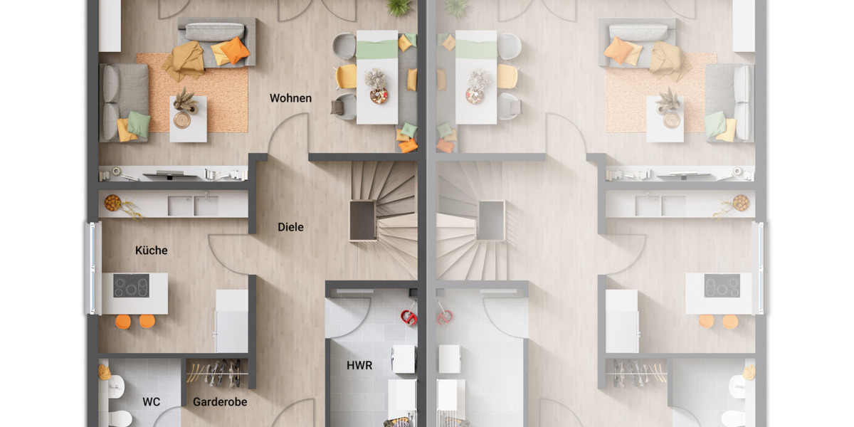 Doppelhaushälfte Oelde - 4 Zimmer, 116 m&sup2;, 268.250&euro; | Angebot:25681283