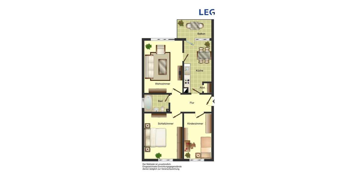 Etagenwohnung Bergkamen Weddinghofen - 3 Zimmer, 67 m&sup2;, 499&euro; | Angebot:26845066