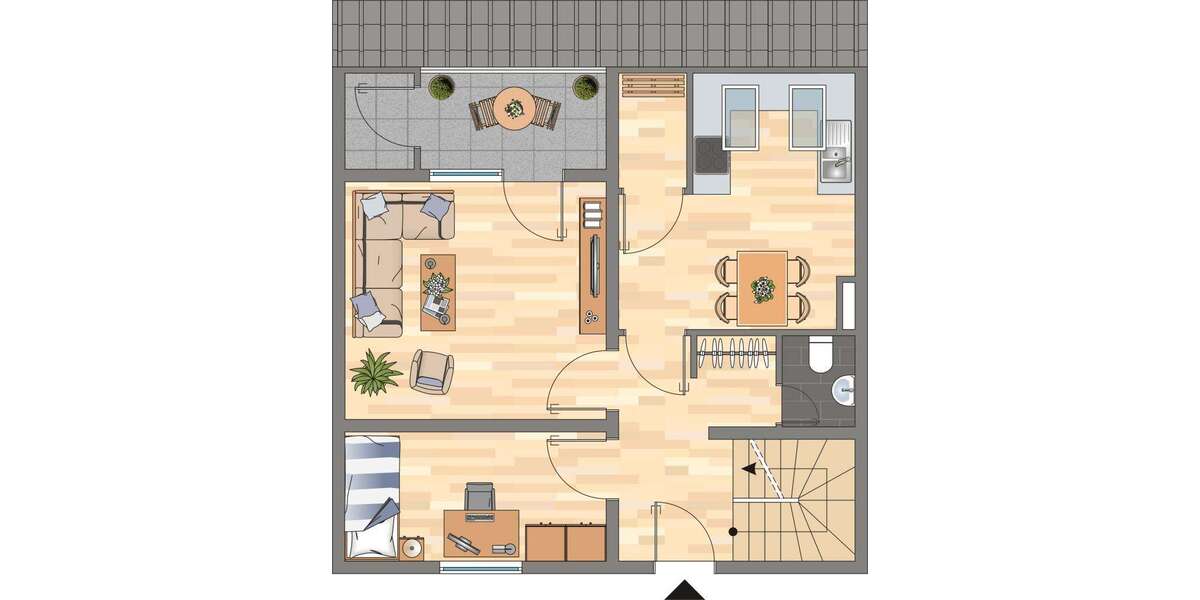 Etagenwohnung Werne - 3 Zimmer, 81 m&sup2;, 669&euro; | Angebot:25619209