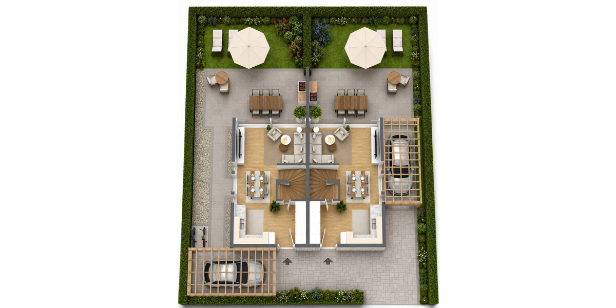 Stilvolle Neubau-Doppelhaushälften in Bestlage von St. Mauritz – Erstbezug mit Top-Ausstattung! - Doppelhaushälfte Münster / Ost Ost | Angebot:26876673