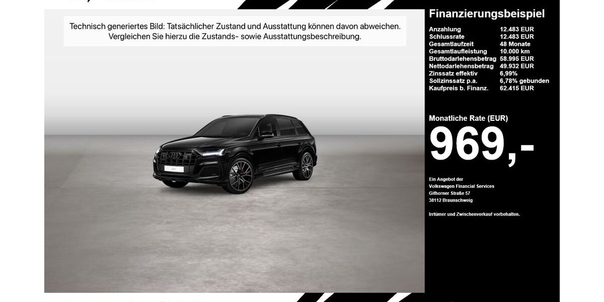 Audi SQ7 101.347 km 62.415 &euro; Oelde (Stromberg) 59302