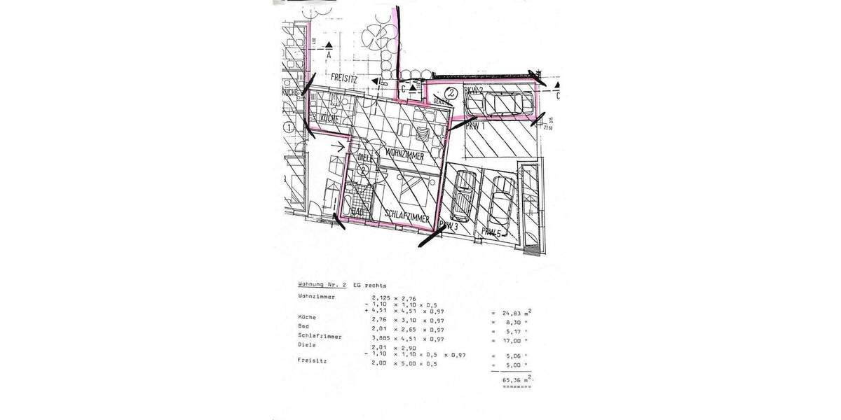 Etagenwohnung Telgte - 2 Zimmer, 65 m&sup2;, 245.000&euro; | Angebot:25695161